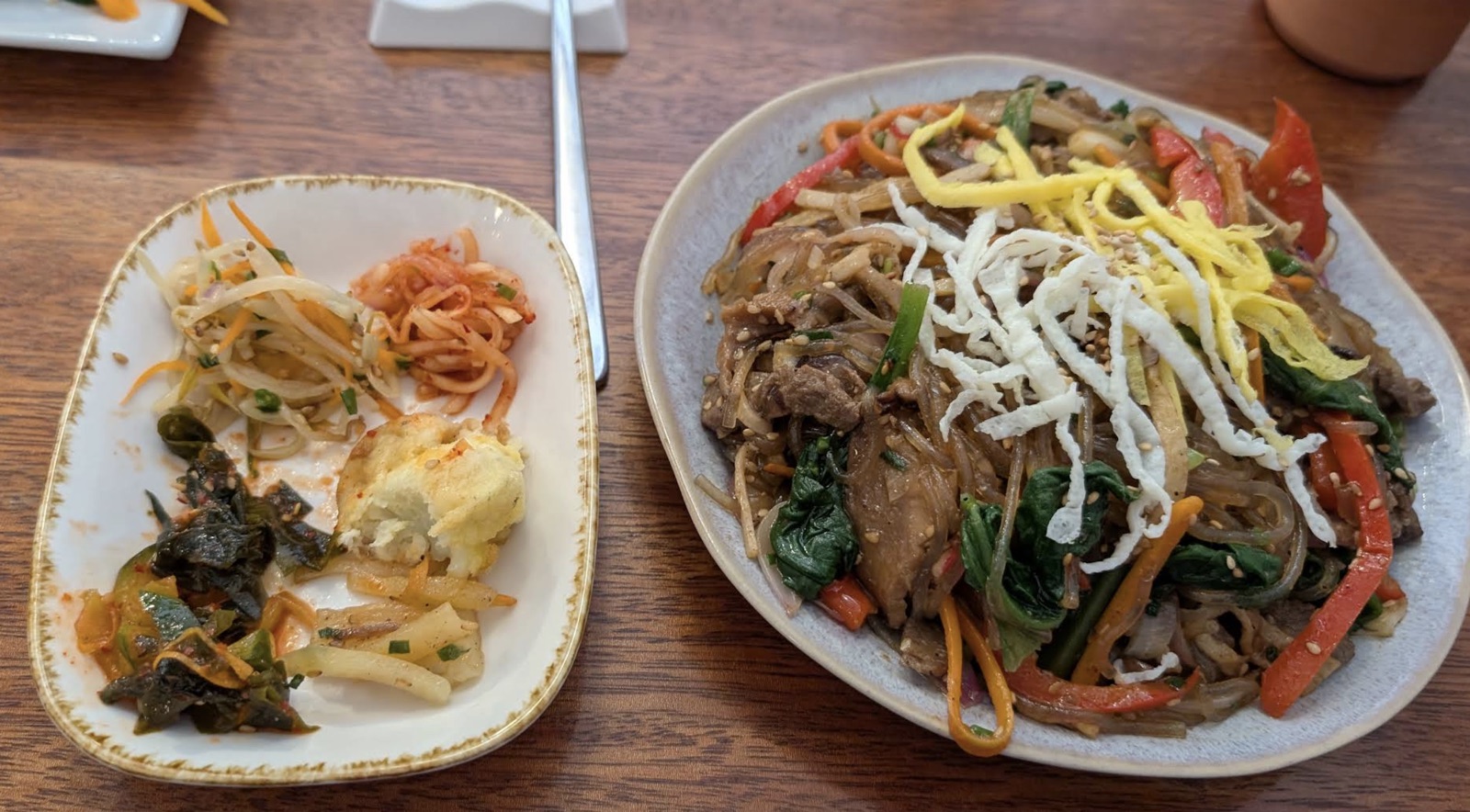 Japchae glass noodles